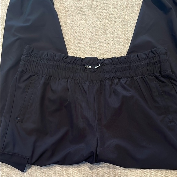 Women's FLX High-Waisted Paperbag-Waist Joggers Black Size XL - Picture 4 of 11